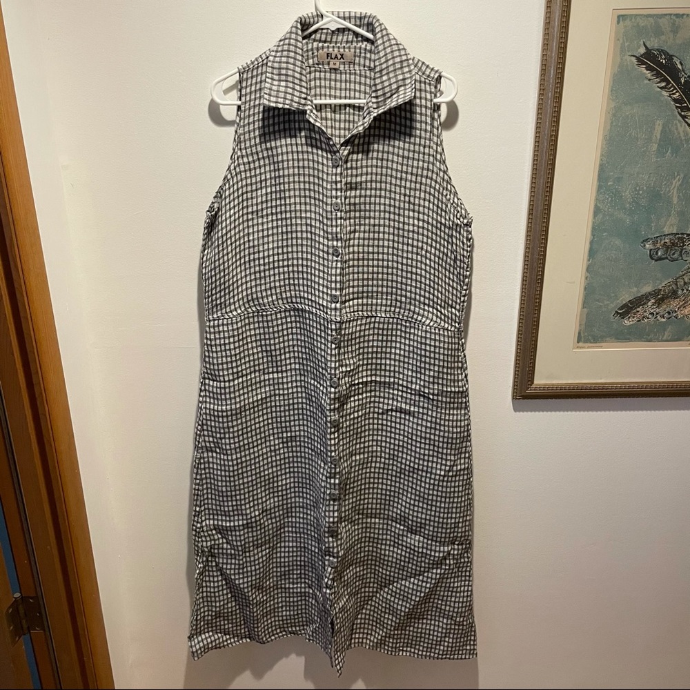 Flax Linen Dress (Medium)